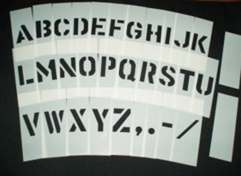 Mylar Letter Stencil Set 3 Inch