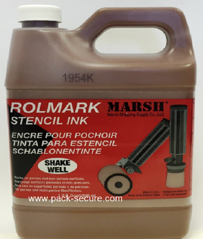 Rolmark Stencil Ink - Brown - 20917