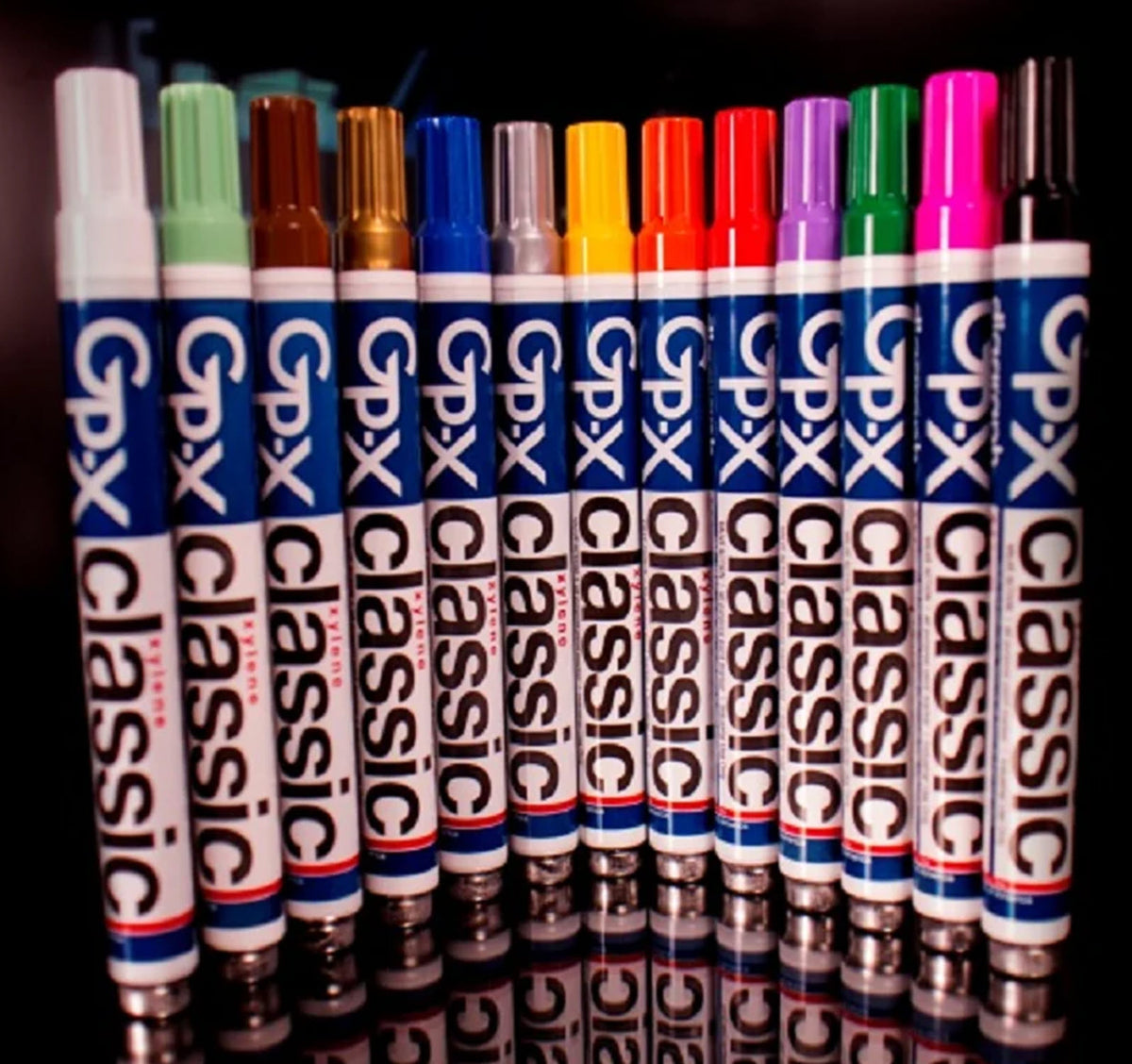 Diagraph 0968522 GP-X Classic Green Industrial Paint Marker Pens with Xylene - Pack of 12