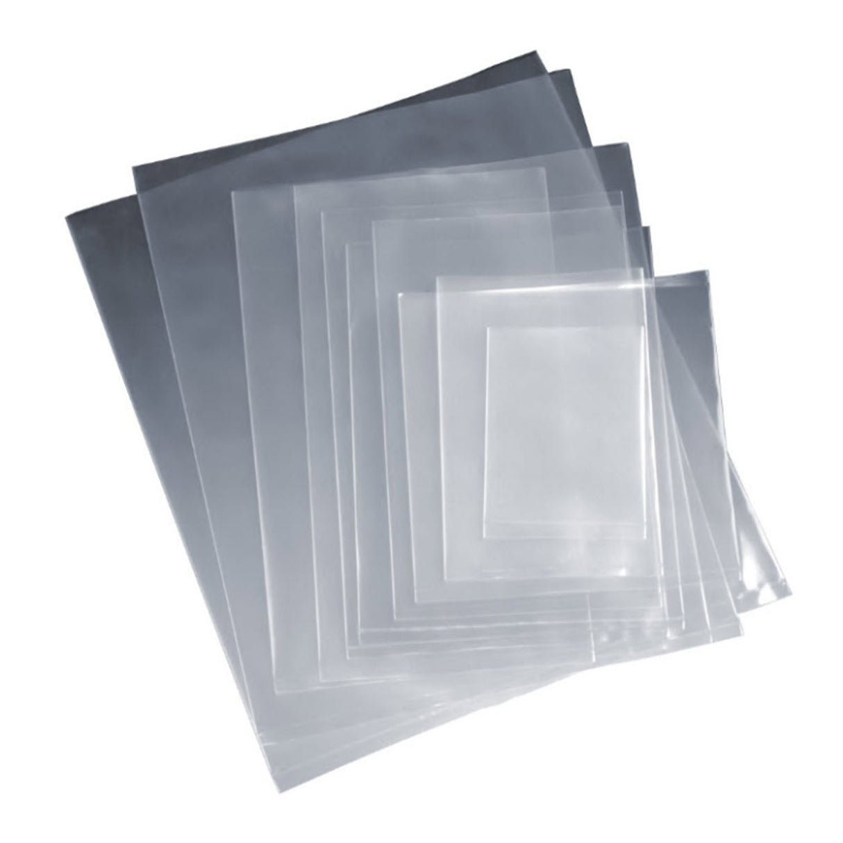 6x12 Inch Clear Poly Bags (1 Mil) - Bulk 1000 Pack Flat Polyethylene Plastic Bags