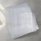 6x12 Inch Clear Poly Bags (1 Mil) - Bulk 1000 Pack Flat Polyethylene Plastic Bags