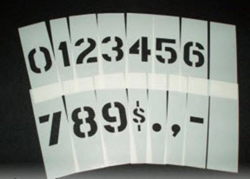 Mylar Number Set 6 Inch