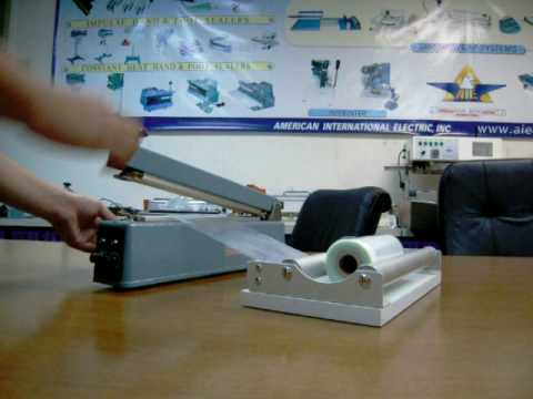AIE-405MC - 16 Inch Impulse Hand Sealer 5mm Seal, Magnet-Cutter