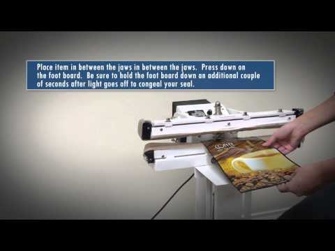 W-300T Double Impulse Foot Sealer 11.8 inch, 5mm seal
