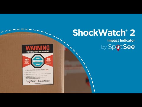 ShockWatch 2 - 50G - Red - Serialized, Includes Framing Label - 20 Ct