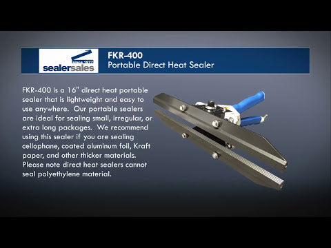 FKR-400 16 in Portable Direct Heat Crimper Sealer 10 mm seal