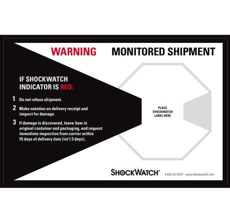 ShockWatch Companion Labels 26126